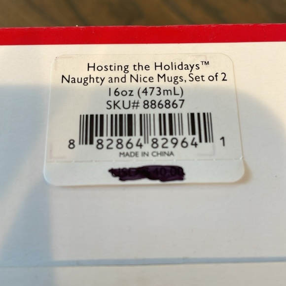 Lenox Naughty & Nice Set of 2 Holiday Mugs - Picture 4 of 8